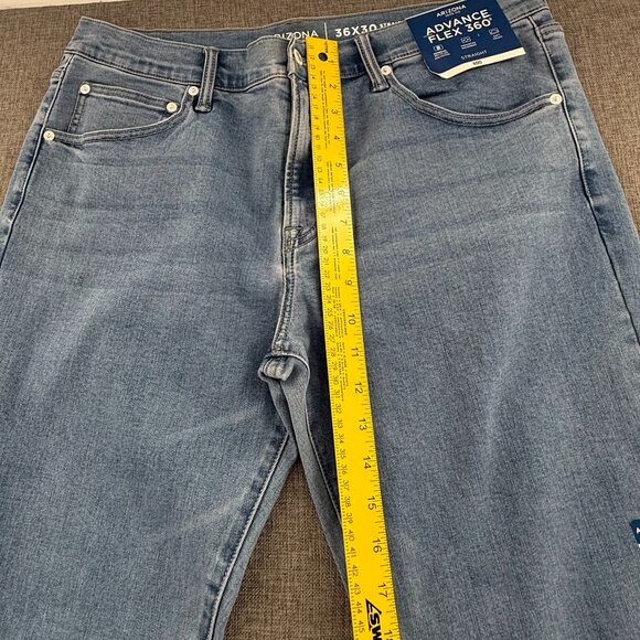 NEW! Mens Arizona Straight Jeans $50 Advance Flex‎ 360 Cotton Blend 36X30 - Picture 6 of 13